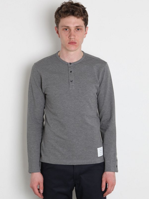 Thom Browne Mens Henley T-Shirt