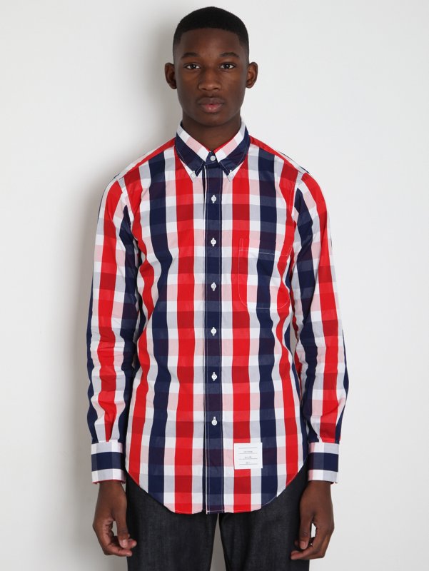 Thom Browne Men's Double Check Shirt