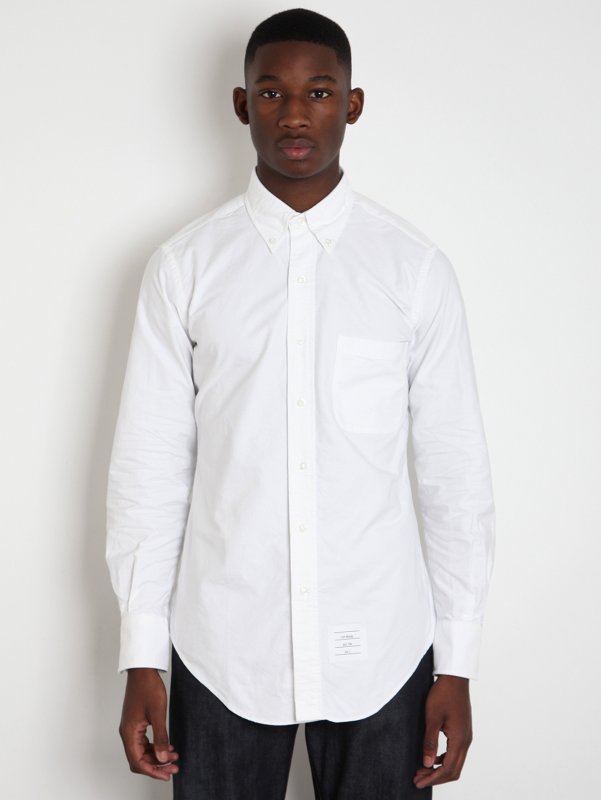 Thom Browne Men's White Oxford Shirt