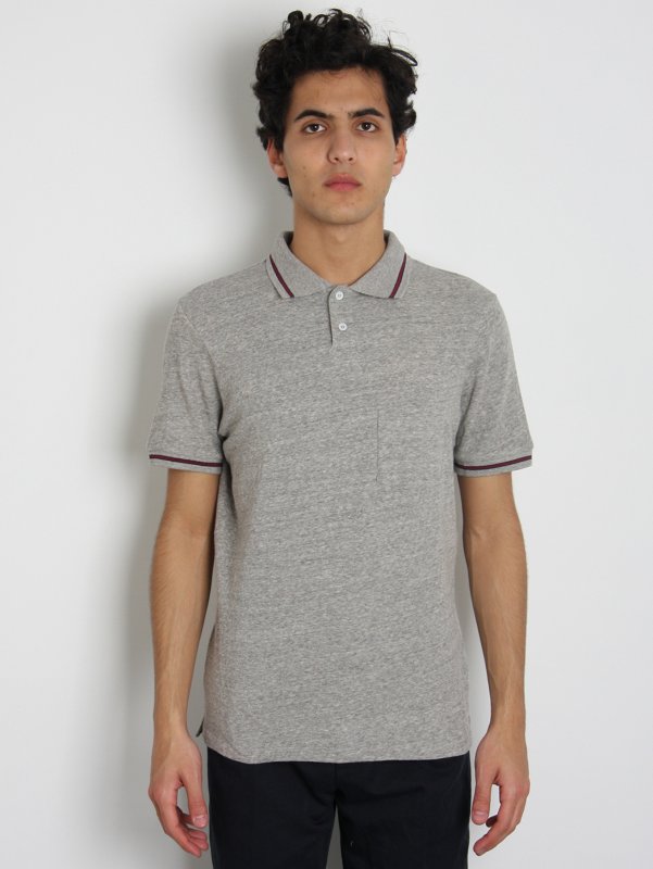 This Is Not a Polo Shirt Recycled Cotton Polo Shirt: Grey