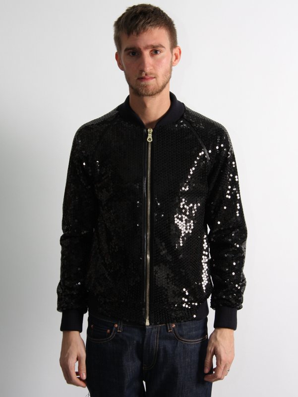 TO ORIST Sequin Bomber 