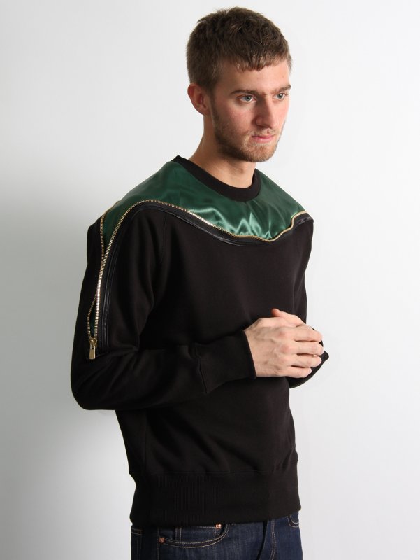 TO ORIST Satin Zip Sweat