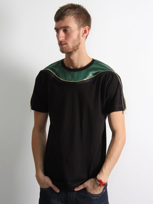 Satin Zip T-shirt