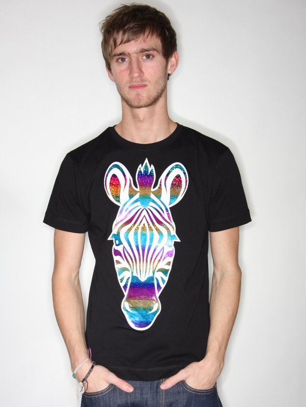 TO-ORIST Zebra Holographic T-Shirt