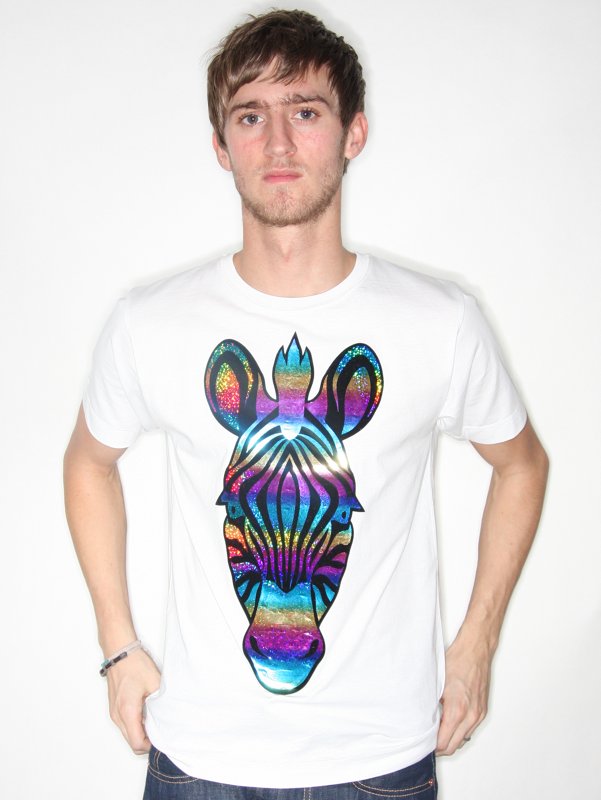 to orist Zebra Holographic T-Shirt``
