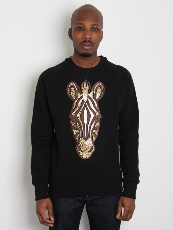 To-orist Giraffe Crew Neck Raglan Sweatshirt