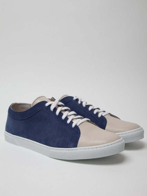 Twins For Peace Men's Suede Low Top Trainer