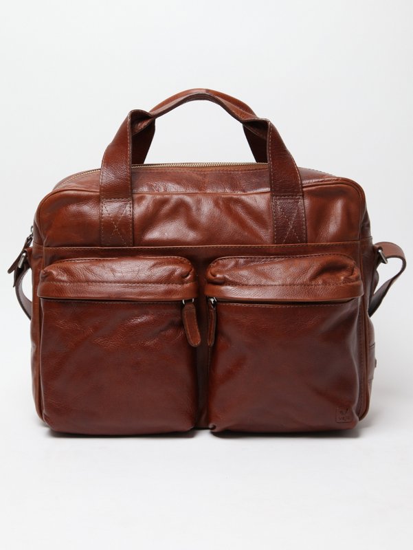 Veja Acacia Leather Messenger Bag