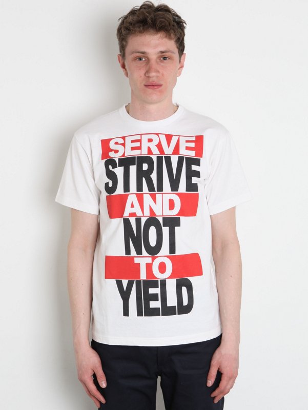 White Mountaineering Men's Serve Printed T-Shirt