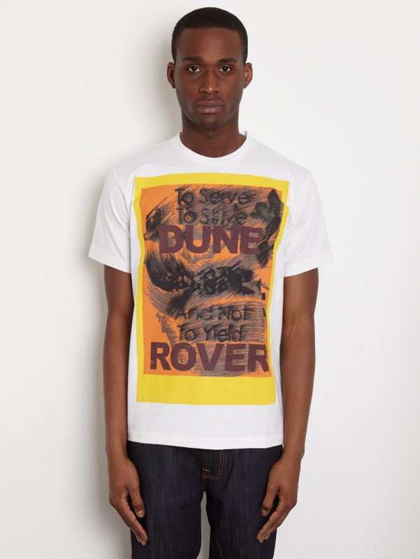 White Mountaineering Men's  Dune Rover Lizard Print T-Shirt