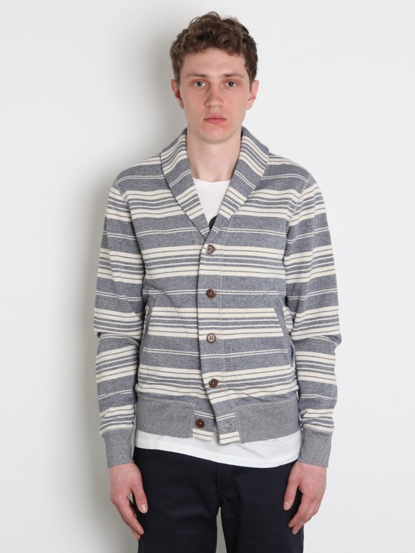 Woolrich Men's Basshu Stripe Shawl Cardigan