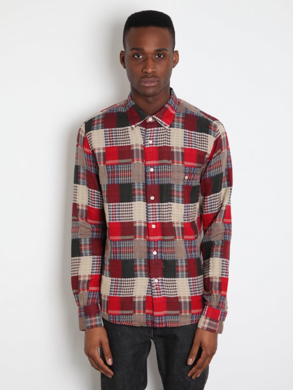 YMC Men's Patchwork Shirt